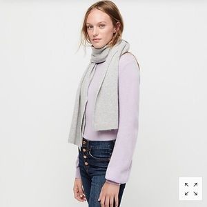 NWT J. Crew Ribbed Scarf in Supersoft Yarn